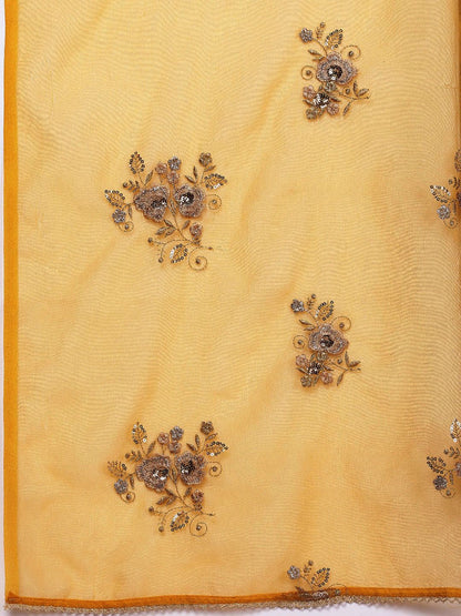 Dhiyona PD Women Yoke Design Thread Work Jashn Kurta & Palazzos With Dupatta