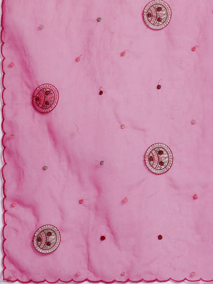 Floral Embroidered Kurta with Trousers & Dupatta