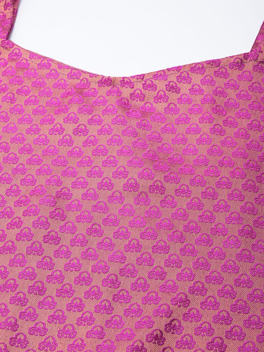 Dhiyona VA Women's Fuchsia Kurta with Trousers & With Dupatta