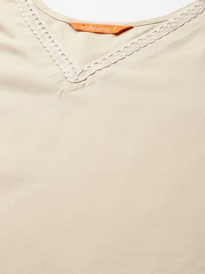 Women Regular Kurta with Trousers & With Dupatta