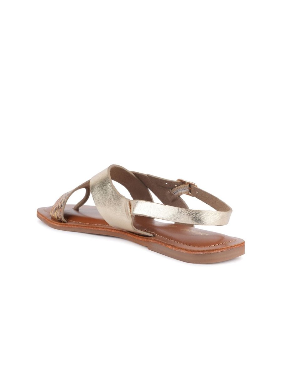 Dhiyona AK Textured Open Toe Flats