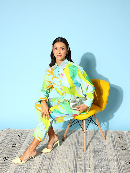 Dhiyona IE Women Conversational Graphic Printed Co-Ords Set