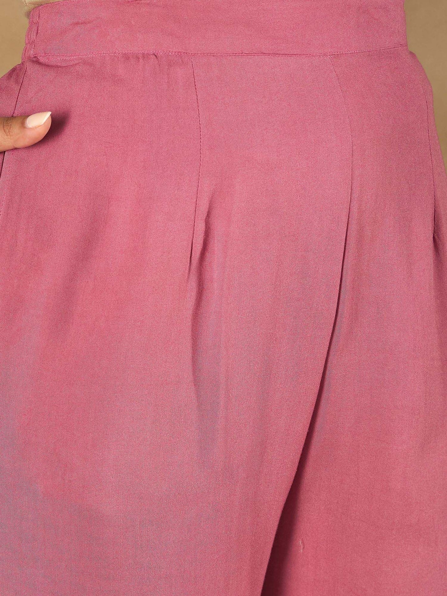 Dhiyona IE Floral Printed Sequinned Straight Kurta With Trousers And Dupatta