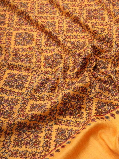Dhiyona PA Floral Embroidered Pure Wool Shawl