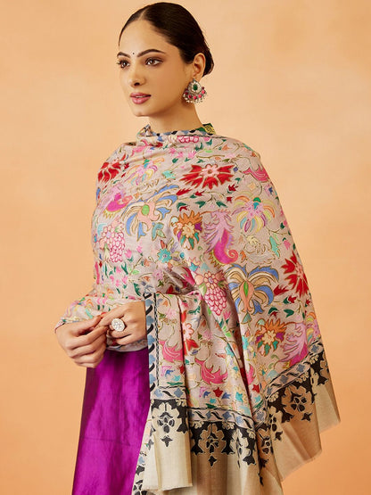 Dhiyona PA Women Floral Embroidered Shawl