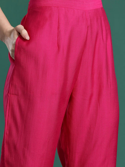 Paisley Embroidered Sequinned Kurta with Trousers & With Dupatta