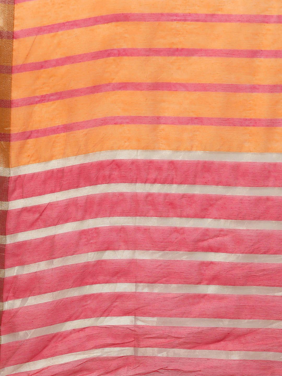 Women Beige & Pink Yoke Design Kurta with Palazzos & Dupatta