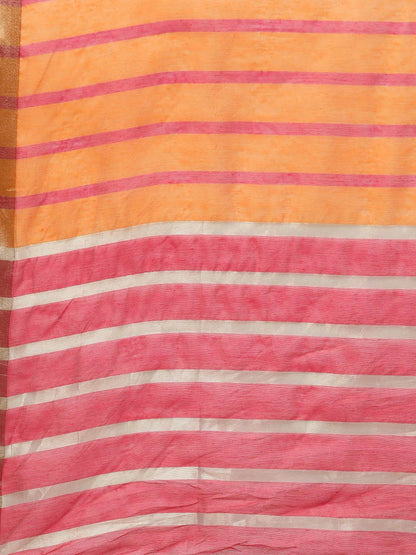 Women Beige & Pink Yoke Design Kurta with Palazzos & Dupatta