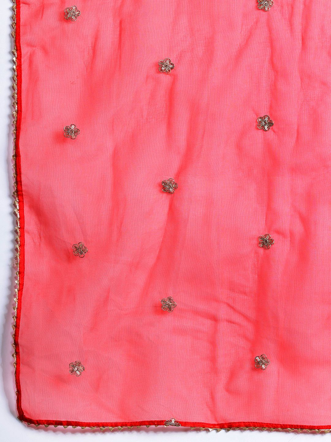 Dhiyona IE Striped Sequinned Chanderi Silk Kurta With Trousers & Dupatta