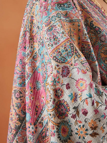 Dhiyona PA Chandrika Kaani Floral Woven Design Shawl