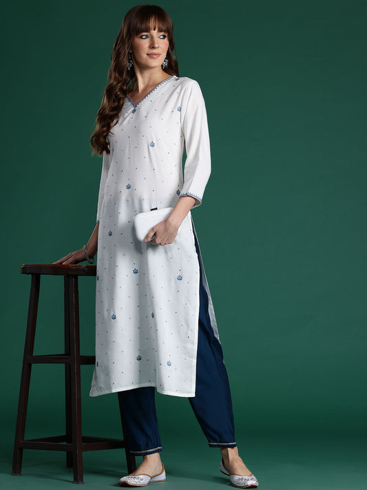 Dhiyona IE Ethnic Motifs Embroidered Sequinned Kurta