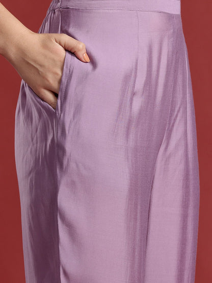 Ethnic Motifs Embroidered Kurta with Trousers & With Dupatta