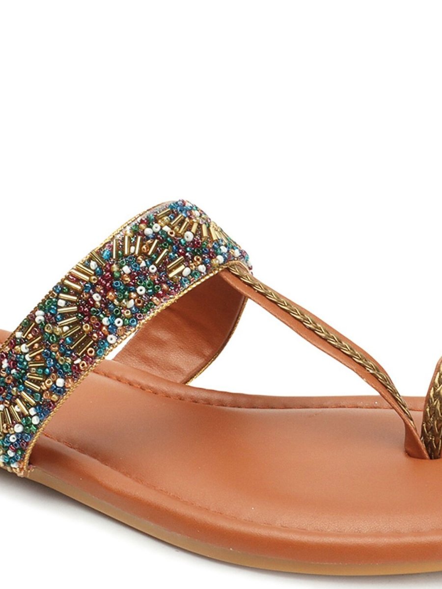 Dhiyona AK Embellished One Toe Flats