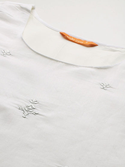 Dhiyona IE Ethnic Motifs Embroidered Kurta with Trousers & With Dupatta