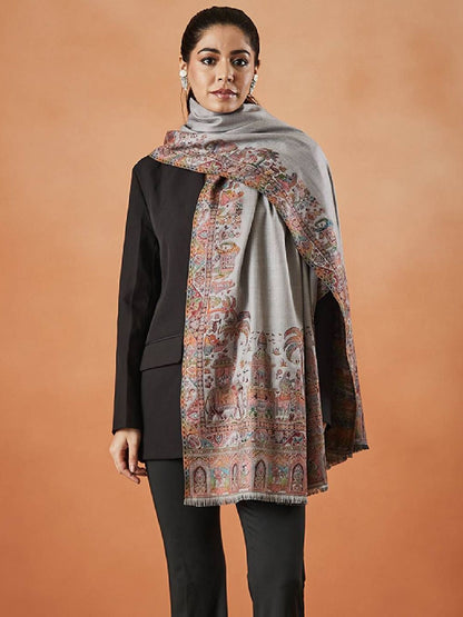 Dhiyona PA Rajwada Paisley Woven Design Shawl