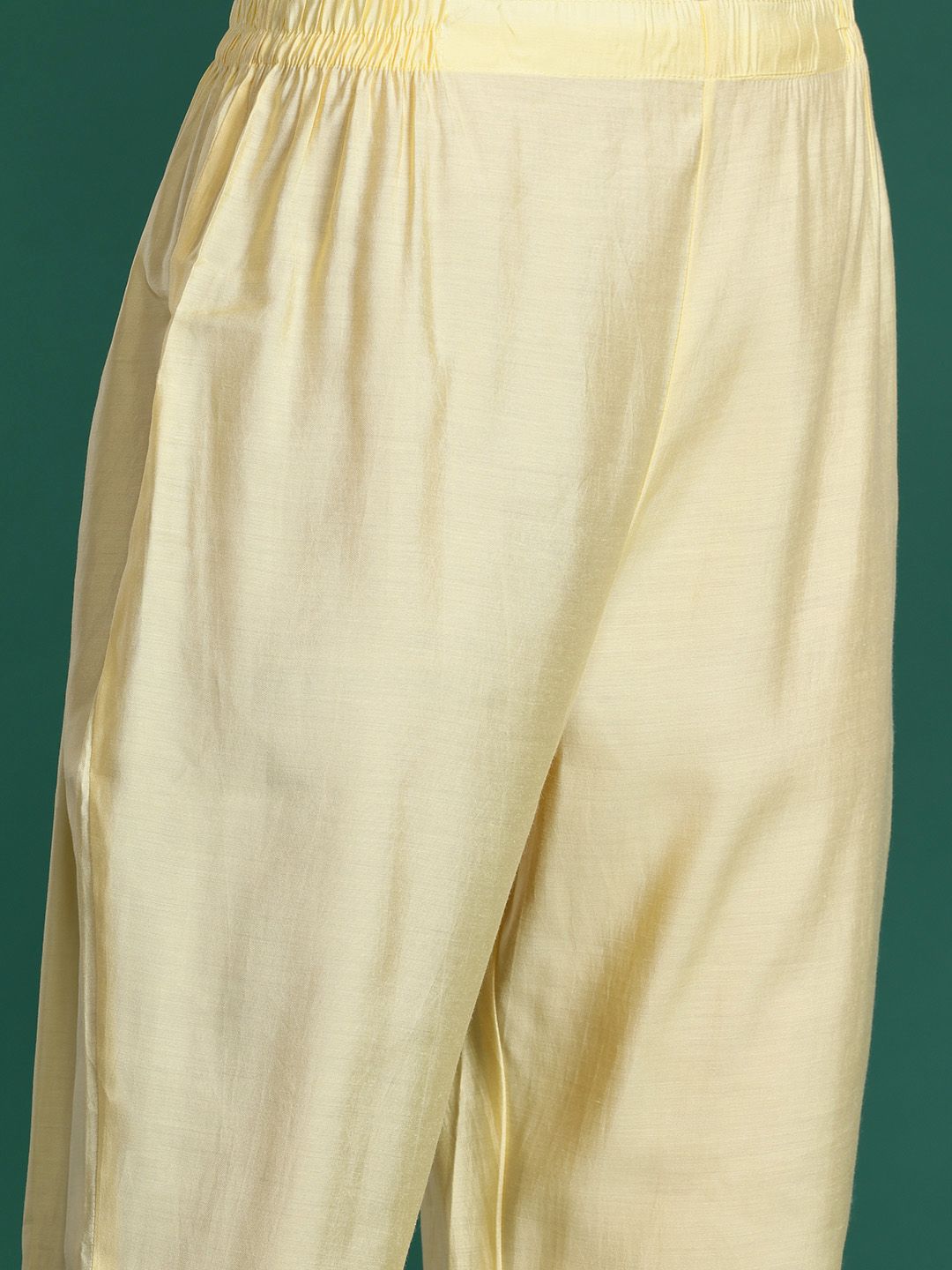 Floral Embroidered Sequinned Kurta With Trousers & Dupatta