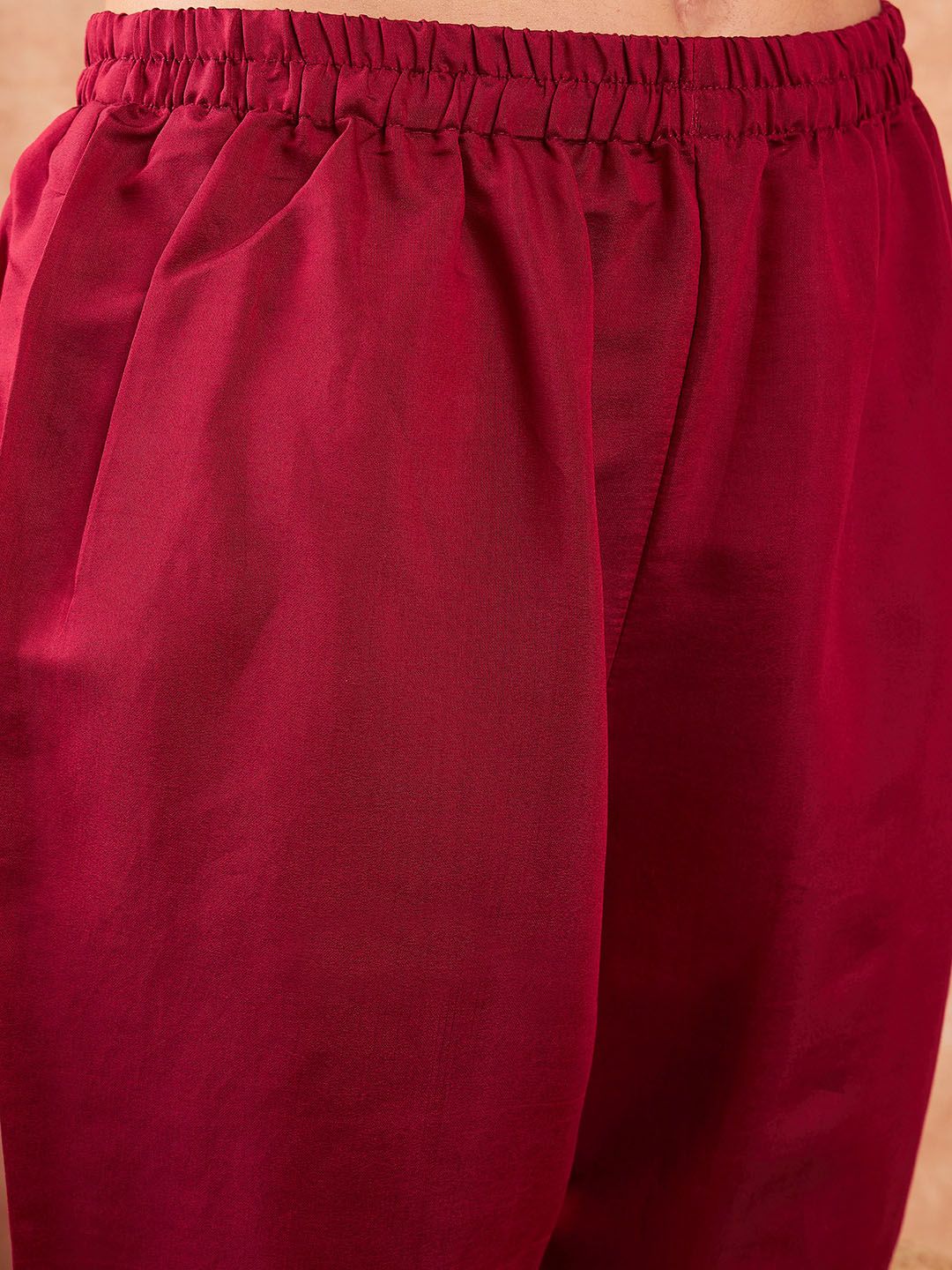Dhiyona IE Embroidered A-Line Kurta With Trousers & Dupatta