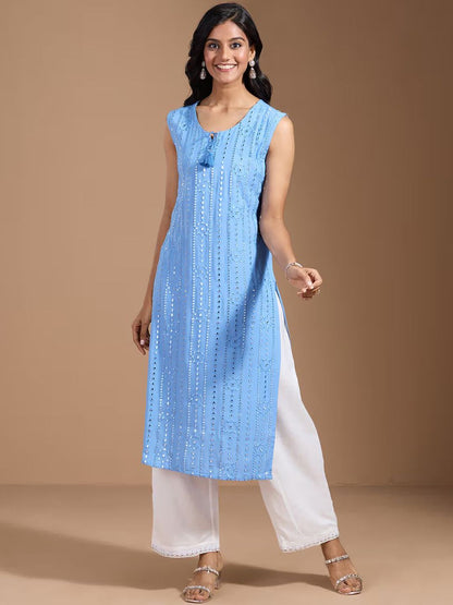 Dhiyona OD  Women Thread Work Kurta