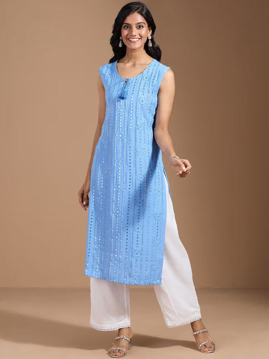 Dhiyona OD  Women Thread Work Kurta