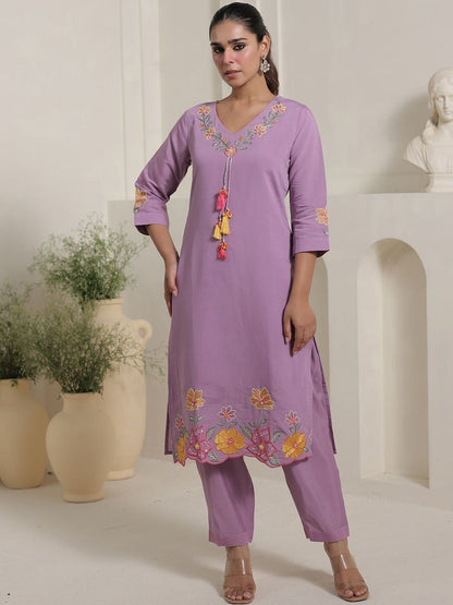 Women Floral Printed Kurta with Trouser & Dupatta