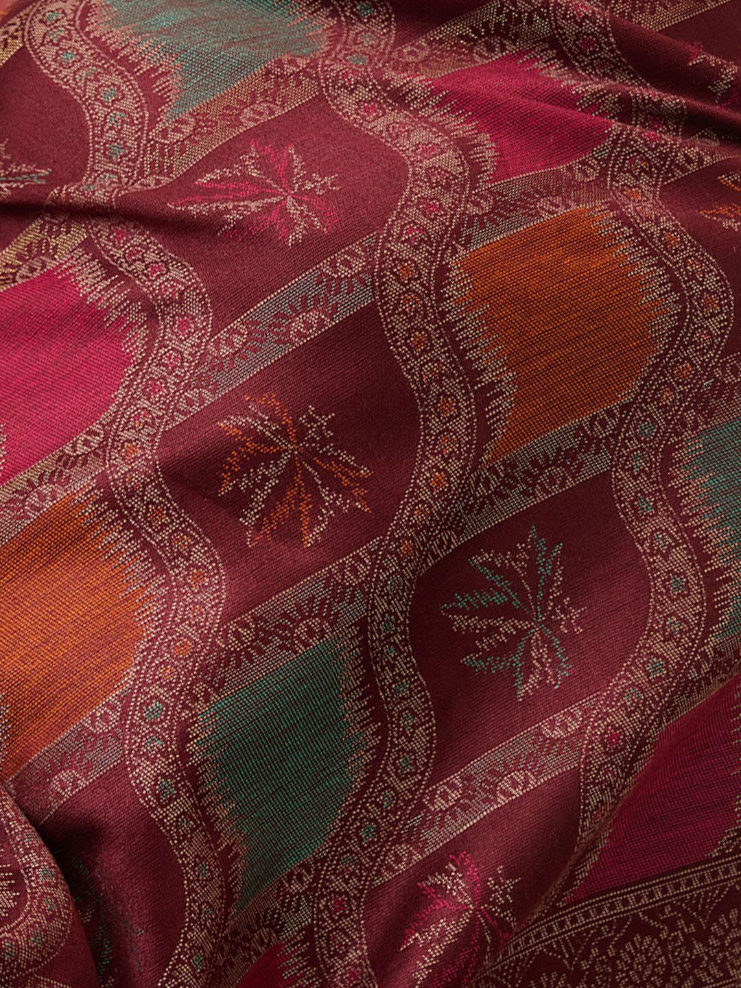 Dhiyona PA Ethnic Motifs Woven Design Shawl