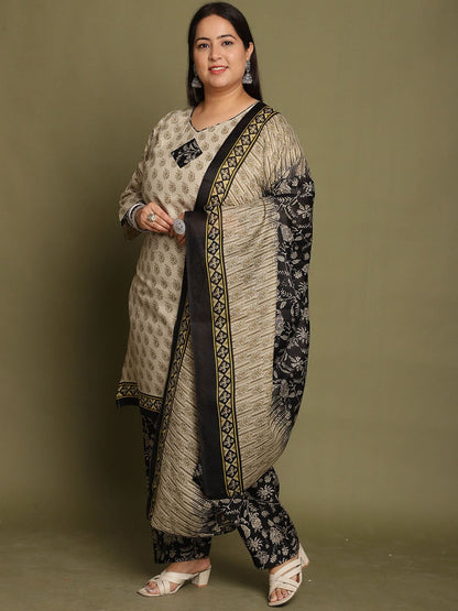 Dhiyona KL Women Ethnic Motifs Printed Kurta with Salwar & Dupatta