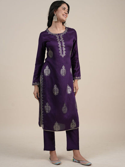 Dhiyona SN Women's Ethnic Motifs Printed Kurta with Trousers & Dupatta