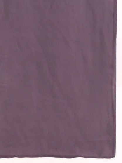 Dhiyona GR Women's Aahana Faded Purple Satin Saree