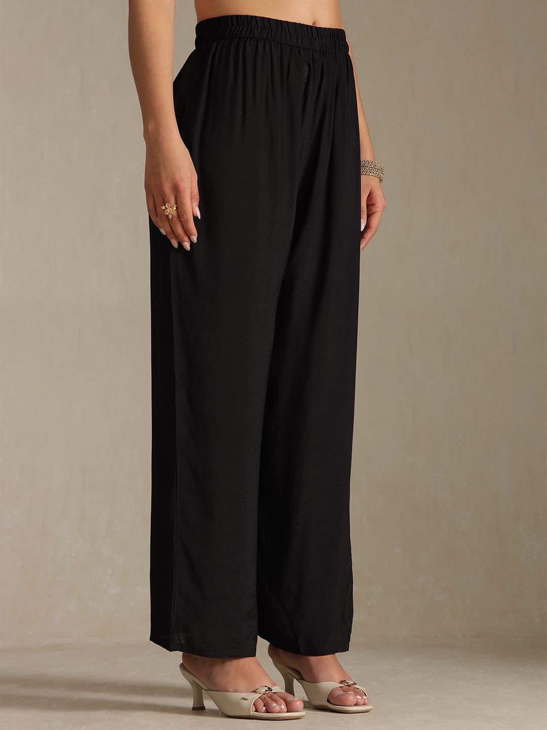 Dhiyona SO Women's Women Ethnic Motifs Printed A-Line Kurta with Trousers & Dupatta