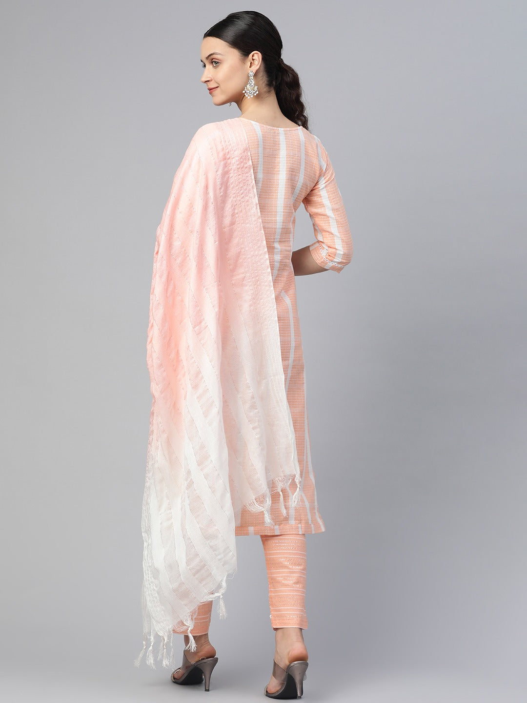 Dhiyona RV Women's south cotton  Kurta Set With Dupatta