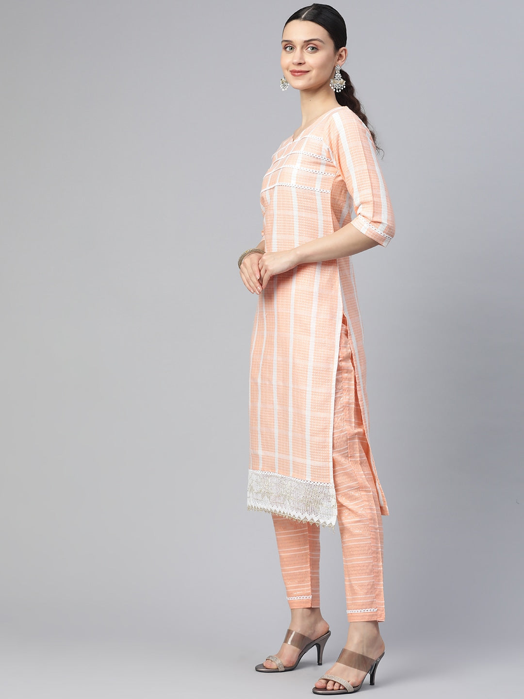 Dhiyona RV Women's south cotton  Kurta Set With Dupatta