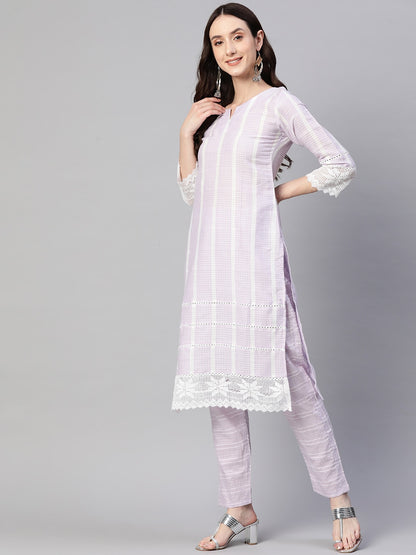Dhiyona RV Women's south cotton  Kurta Set With Dupatta