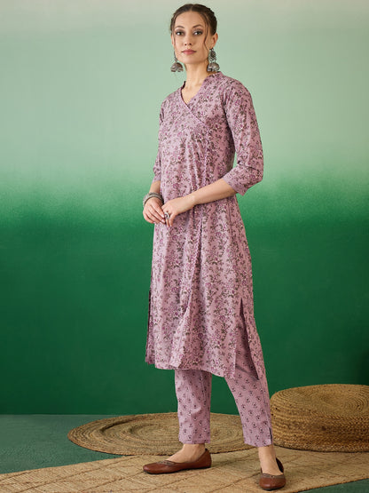 Dhiyona RV Women's Exclusive Soft Cotton Fabric Printed Kurta With Pants