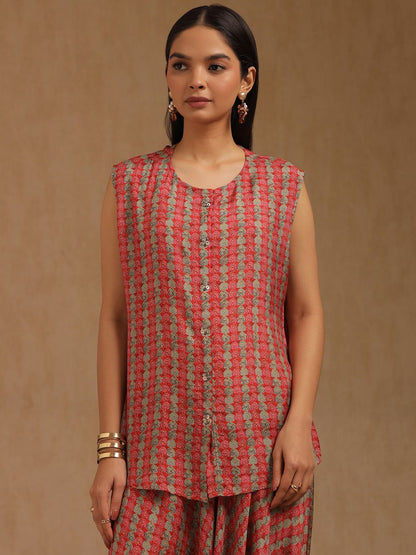 Dhiyona SO Women's Women Ethnic Motifs Printed Regular Sequinned Kurta with Patiala