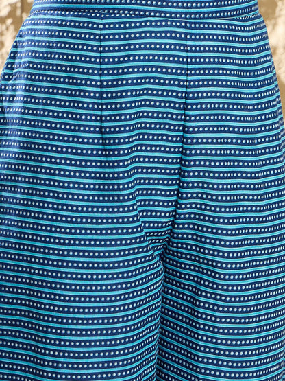 Dhiyona IE Women Floral Printed Regular Pure Cotton Kurta with Trousers & Dupatta