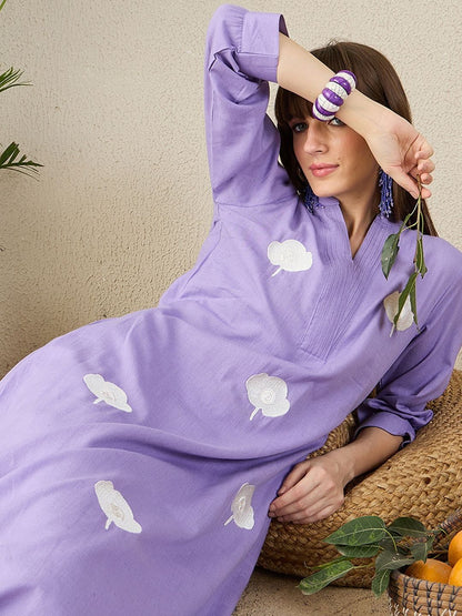 Women Floral Embroidered A-Line Kurta with Palazzos