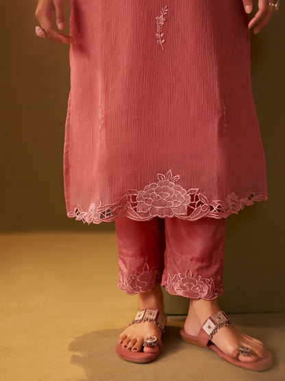 Women Floral Embroidered Kurta with Trousers & Dupatta
