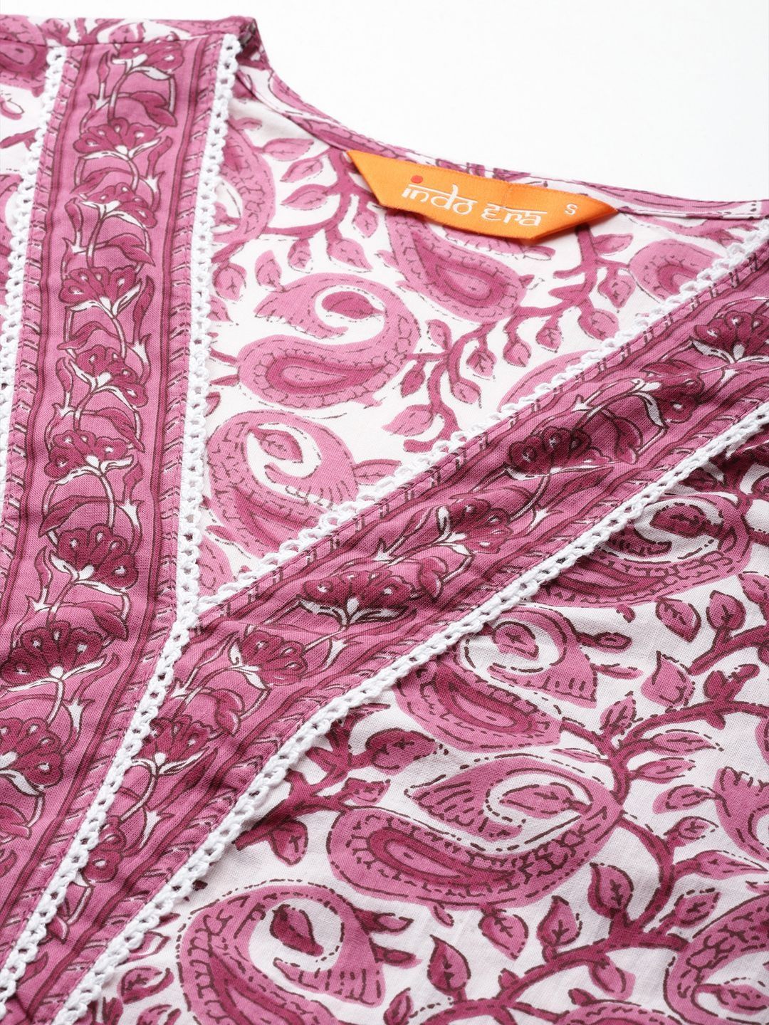 Women Paisley Printed Regular Pure Cotton Kurta with Trousers