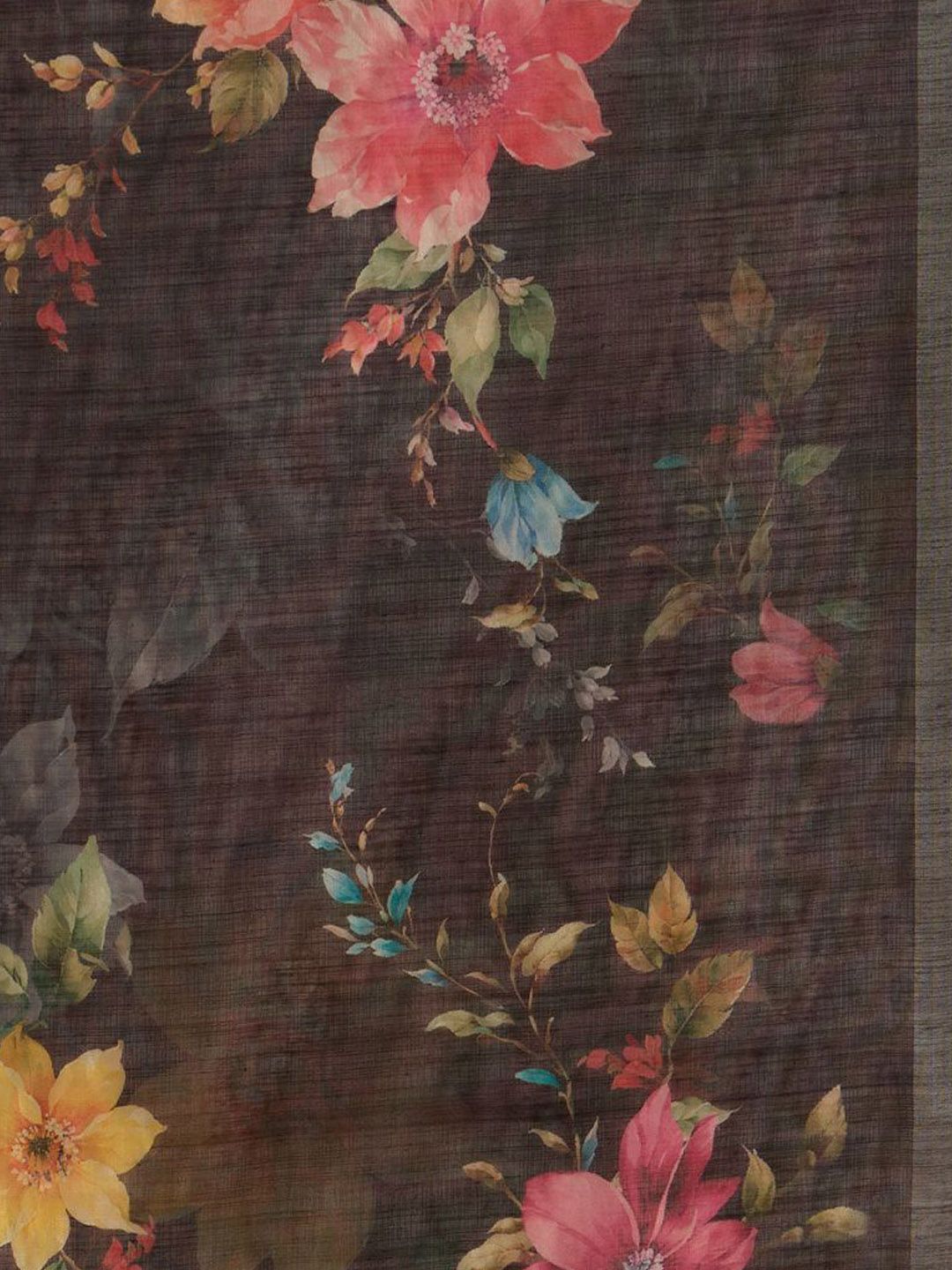 Women Floral Embroidered Pure Cotton Kurta with Trousers & Dupatta