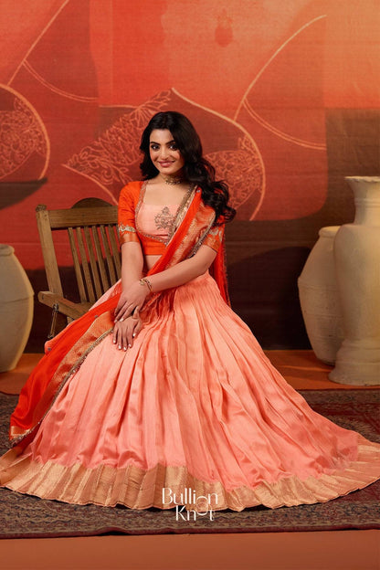 Dhiyona BN Kaavya Dola Lehenga Set in Orange