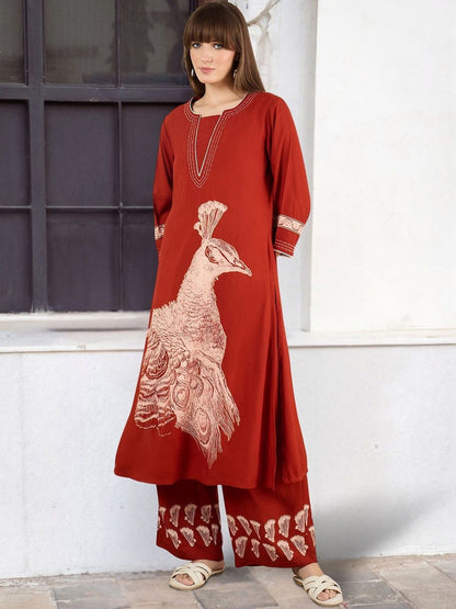 Women Ethnic Motifs Printed Regular Kurta with Palazzos