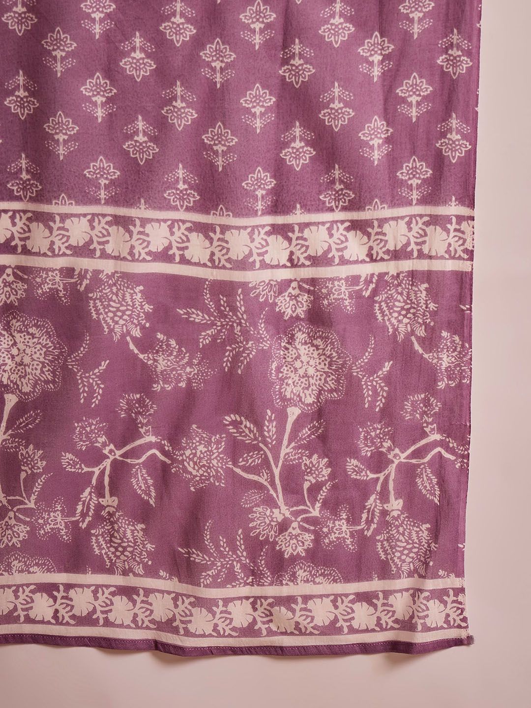 Dhiyona SN Women's Printed Pure Cotton Straight Kurta & Trousers With Dupatta