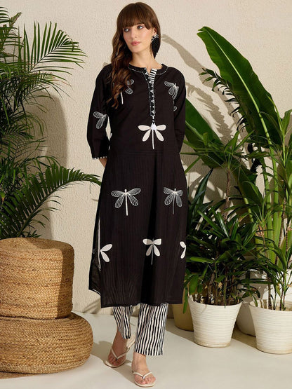 Dhiyona IE Women Straight Kurta With Pants Co-Ords