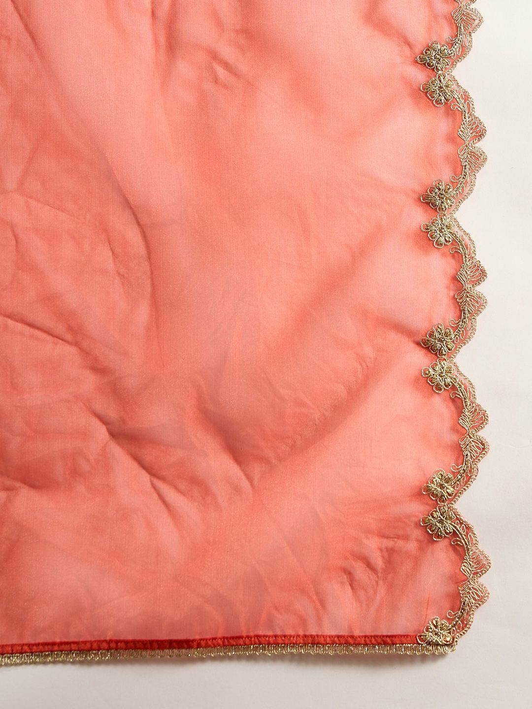 Ethnic Motifs Embroidered Kurta With Trousers & Dupatta