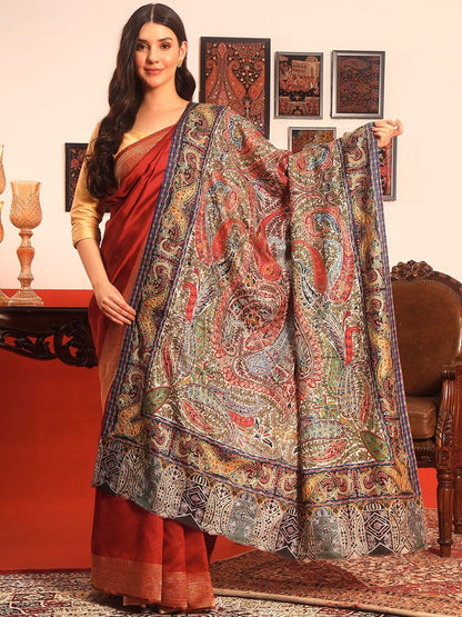 Dhiyona PA Paisley Embroidered Shawl