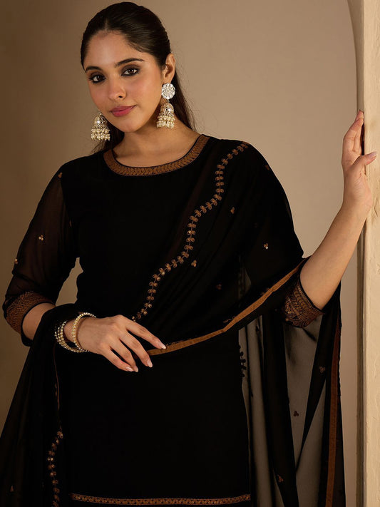 Dhiyona IE Women's Women Ethnic Motifs Printed Kurta with Palazzos & Dupatta