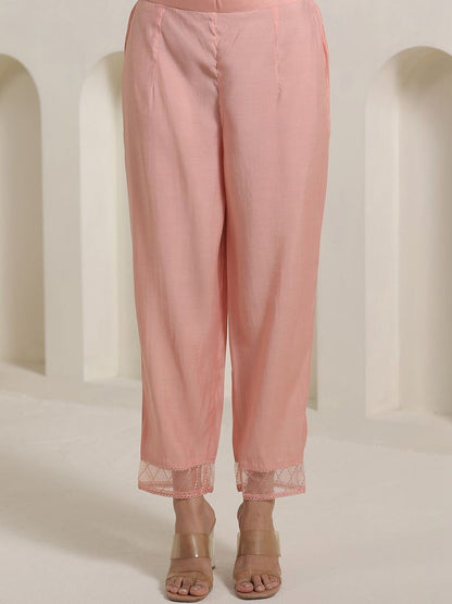 Women Floral Embroidered Regular Thread Work Kurta with Trousers & With Dupatta