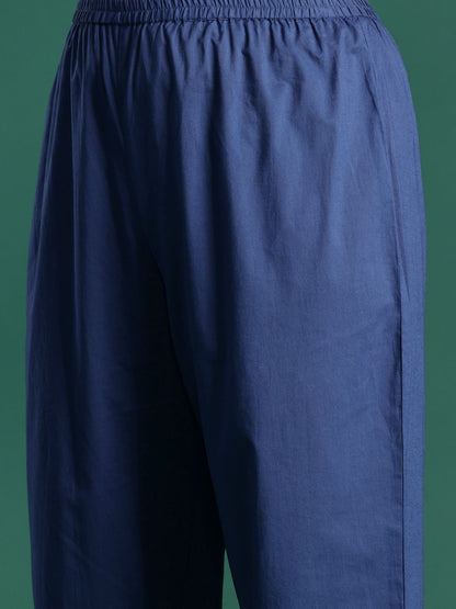 Plus Size Printed Regular Kurta with Palazzos & Dupatta