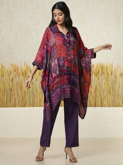 Dhiyona SO Women's Women Paisley Printed Regular Kurta with Trousers