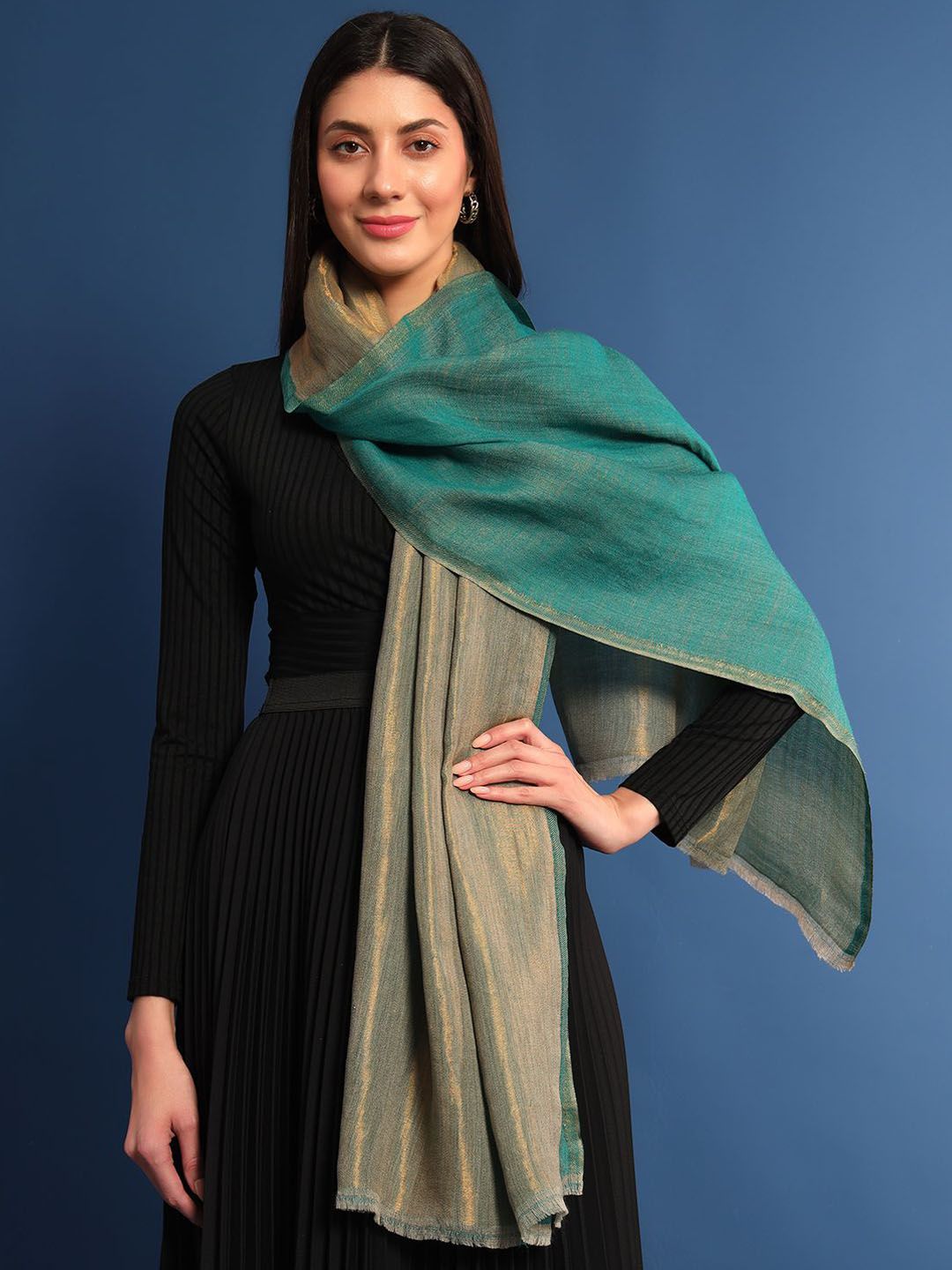 Dhiyona PA Woven Design Woollen Shawl